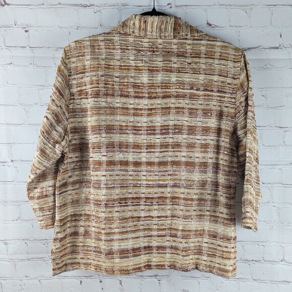 Draper's & Damon's Petites Knit Button Down Blazer S - Picture 7 of 9